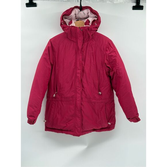 L.L. Bean Down Coat Women Small Pink Heavy Winter Hooded Parka‎ - Picture 1 of 11